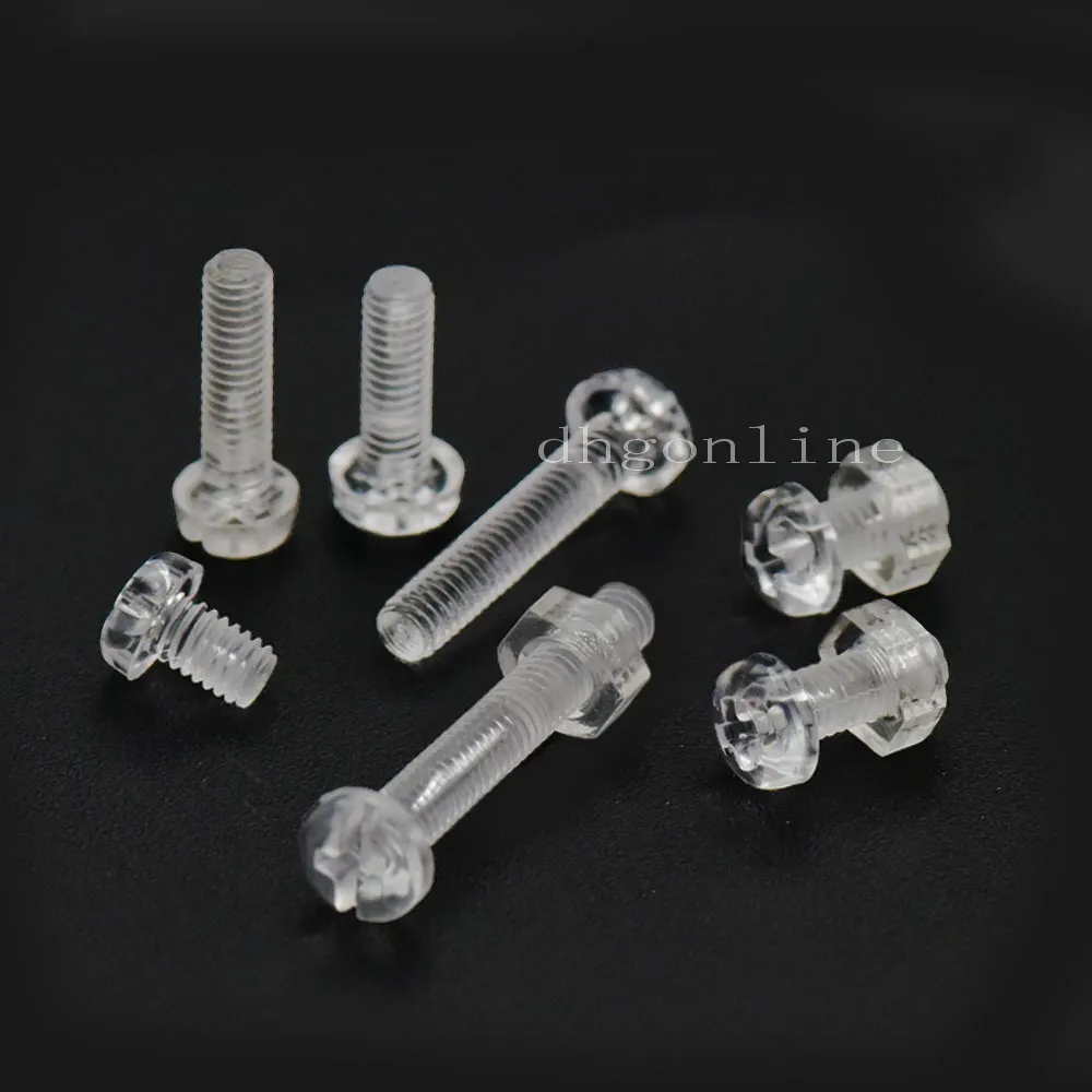 20 шт. винты с круглой головкой Phillips болты шестигранными гайками M3 M4 акриловый