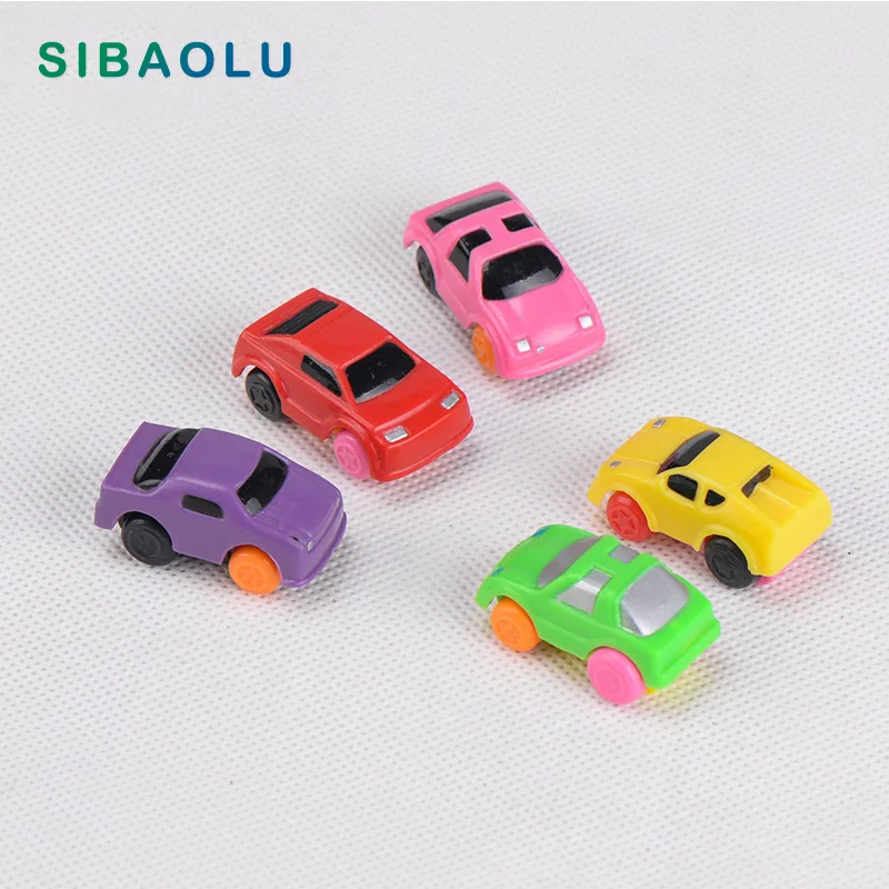 

5pcs Colorful Mini Car Miniature figurine cartoon vehicle 3D model fairy garden Dollhouse home decoration DIY accessories