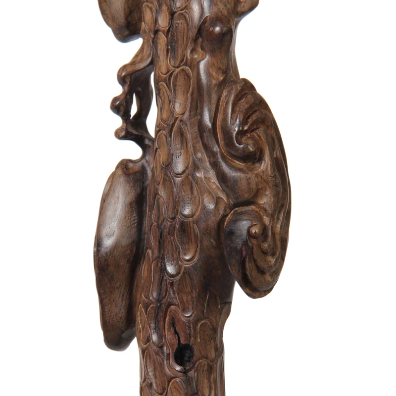 Старое красное дерево деревянная палочка старая клюка трость целое старое