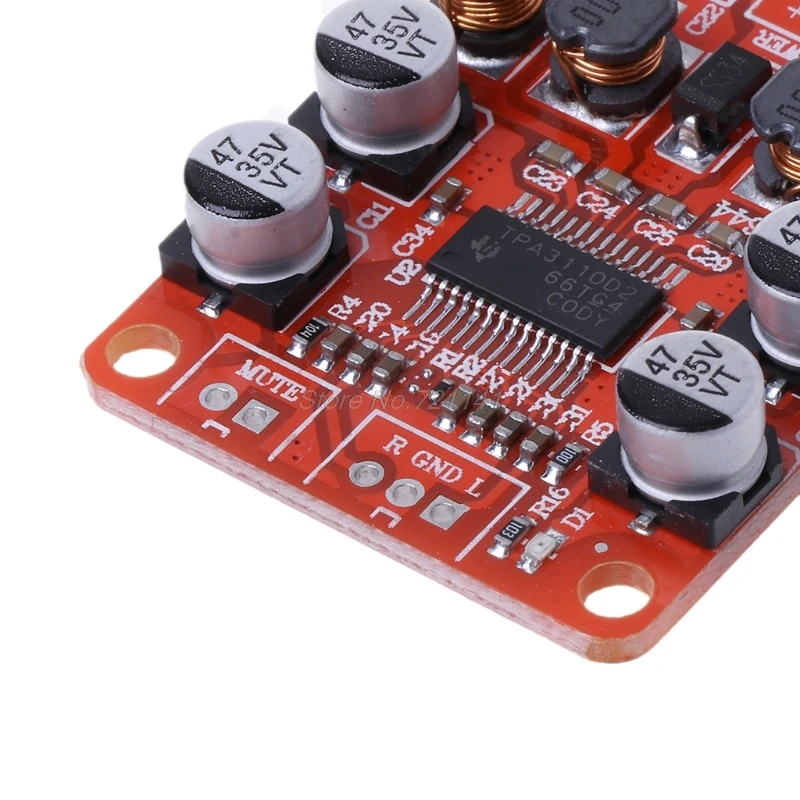 HW 644 TPA3110 цифровой усилитель мощности модуль 2x15 Вт двухканальный стерео DIY динамик