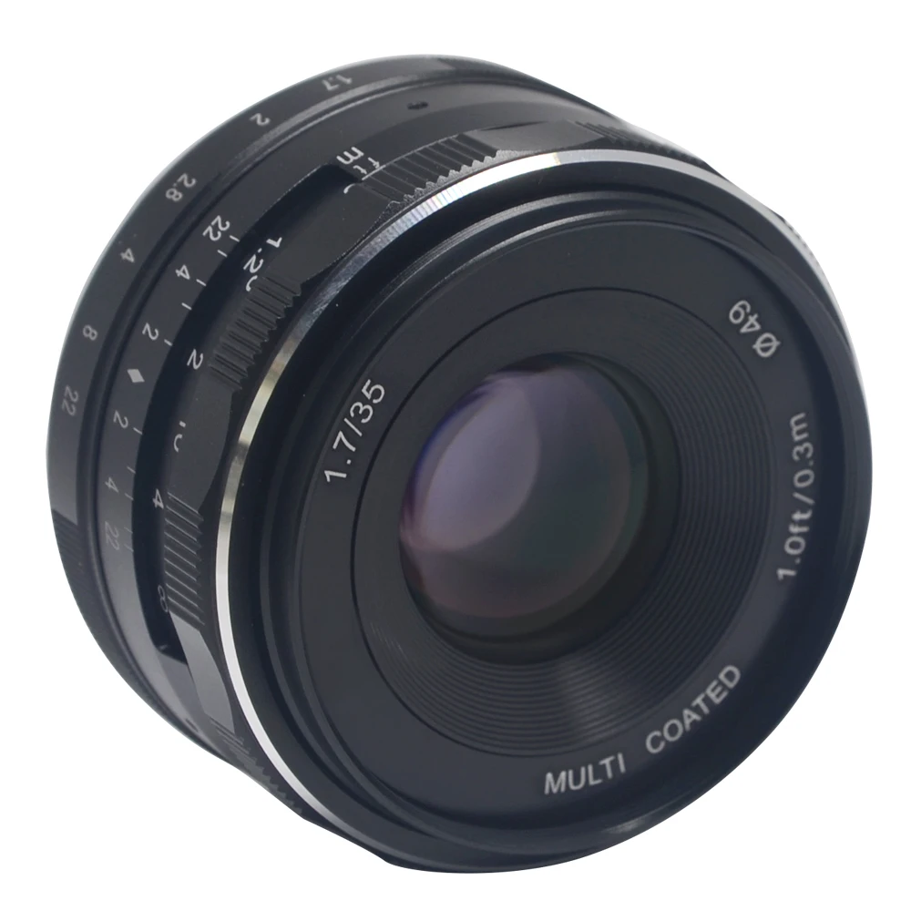 

Meike 35mm f 1.7 Large Aperture Manual Focus lens APS-C For Nikon 1 Mirrorless cameras J1 J2 J3 V1 V2 V5