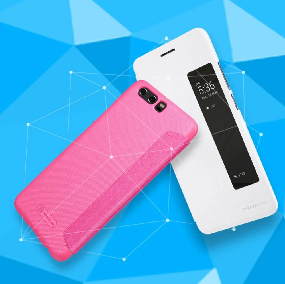 Чехол для Huawei P10 Plus серия NILLKIN Sparkle пластиковый чехол из искусственной кожи