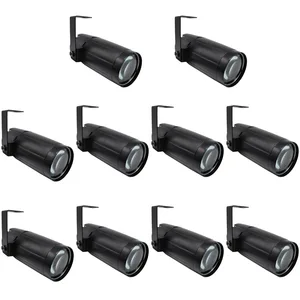 10 шт. Лидер продаж 3 Вт светодиодный Pinspot красный зеленый синий белый луч Точечный светильник для зеркальных шариков Домашняя вечеринка DJ диско Эффект бара сцсветильник