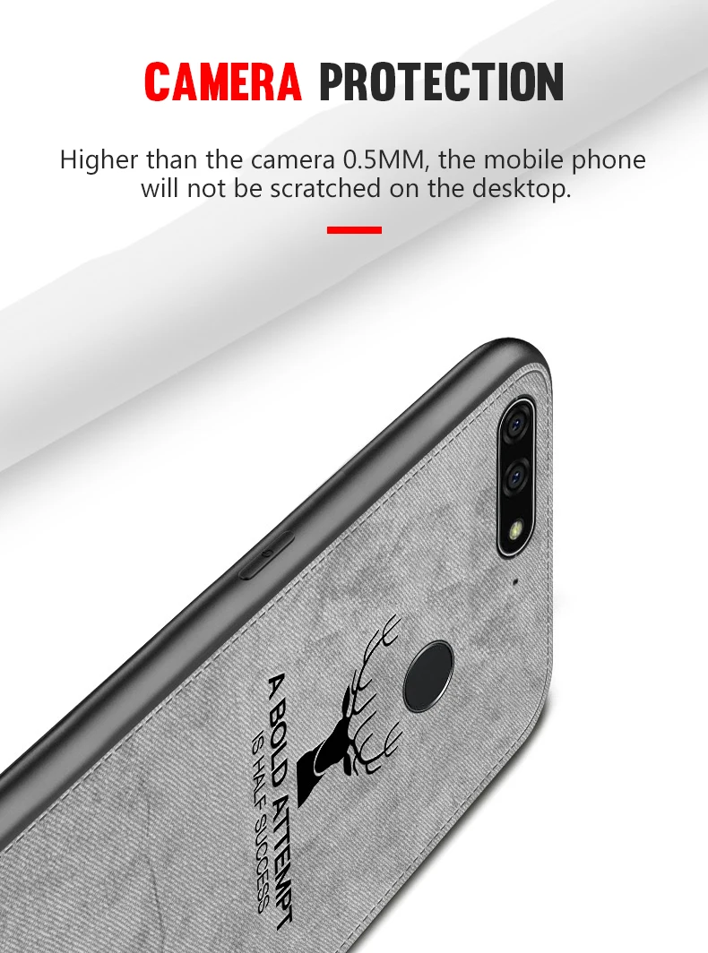 Тканевый чехол для телефона с оленем для huawei Honor 20 Pro 10i 20i 8S 8A 8C 8X Мягкая силиконовая задняя крышка для Honor 8 9 10 Lite TPU чехол