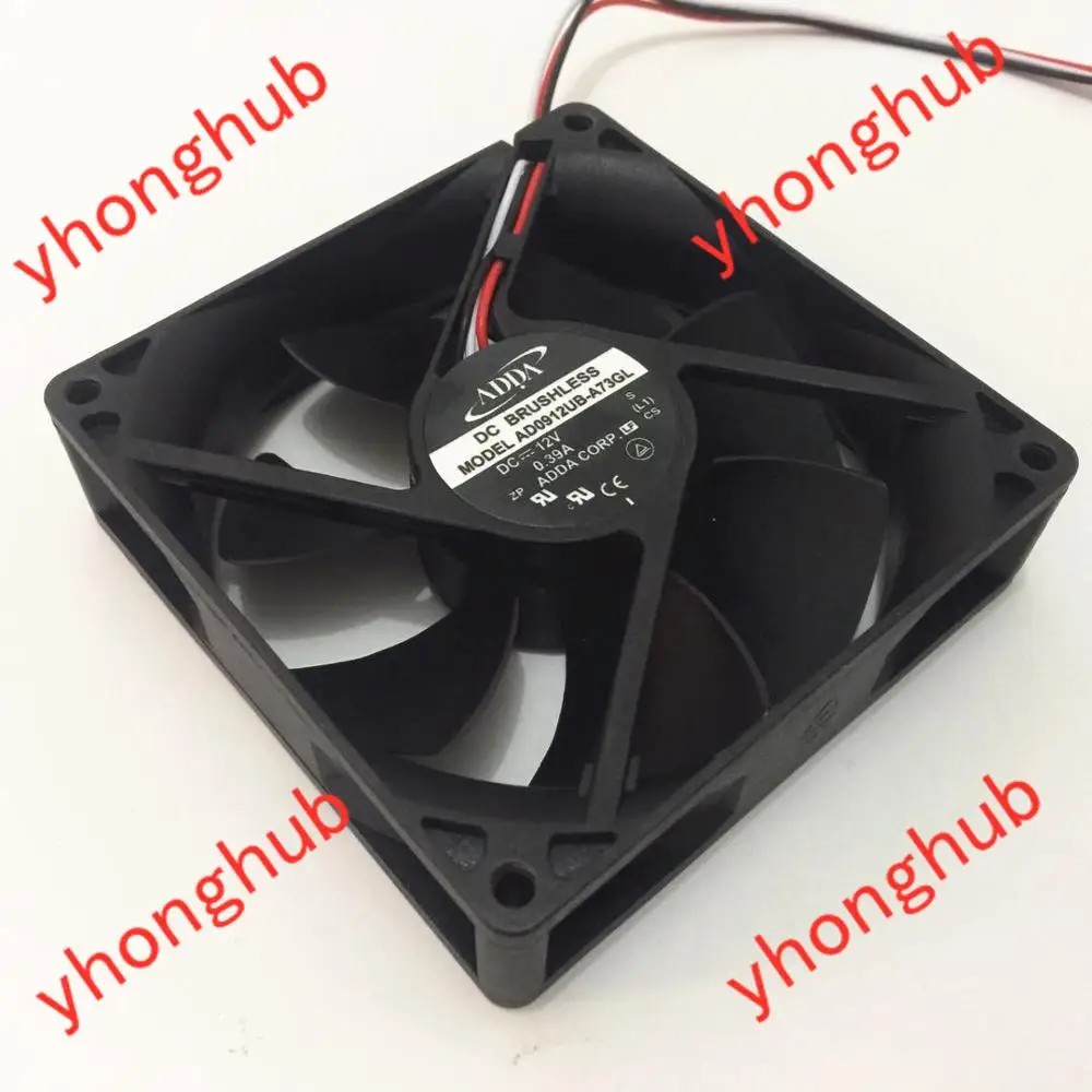 Охлаждающий вентилятор для сервера ADDA AD0912UB-A73GL DC 12 В 0,39a 92x92x25 мм, 3 провода Охлаждающий вентилятор для сервера ADDA AD0912UB-A73GL DC 12 В 0,39a 92x92x25 мм, 3 провода