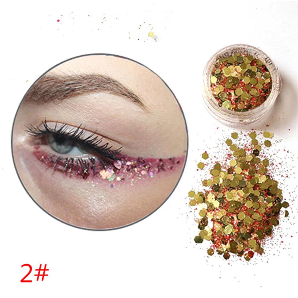 12 шт./компл. голографической блестками продолжительный блеск Diamond Eye сверкающий