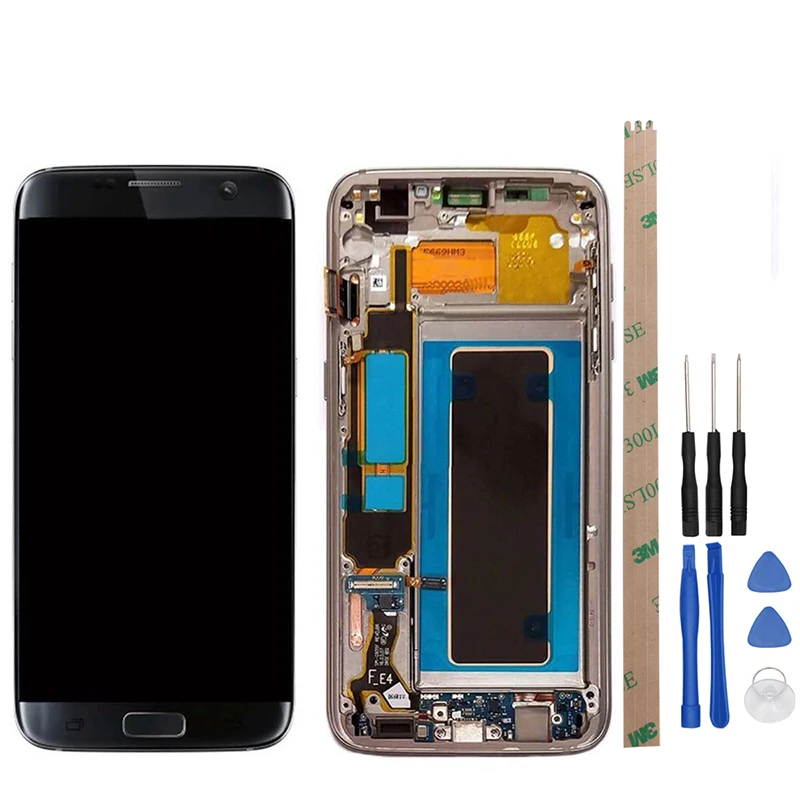 Alesser для Samsung Galaxy S7 Edge G935F ЖК-дисплей и сенсорный экран регулировка яркости с