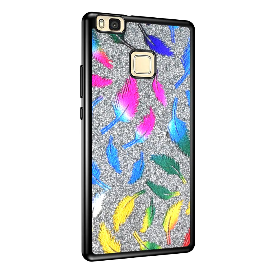 DAGUDON Glitter Cover Case For Huawei P9 Lite Luxury bling Soft Silicone Phone Back 2016 Cases |