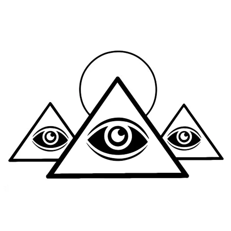 19 6 см * 11 Пирамида Freemasons автомобильные аксессуары виниловые наклейки
