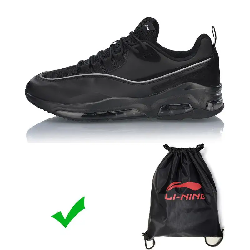 Li-Ning/Мужская прогулочная обувь с пузырьковым лицом II; удобная спортивная обувь с нескользящей подкладкой; кроссовки для фитнеса; AGCP005 SJFM19 - Цвет: AGCP005-1H