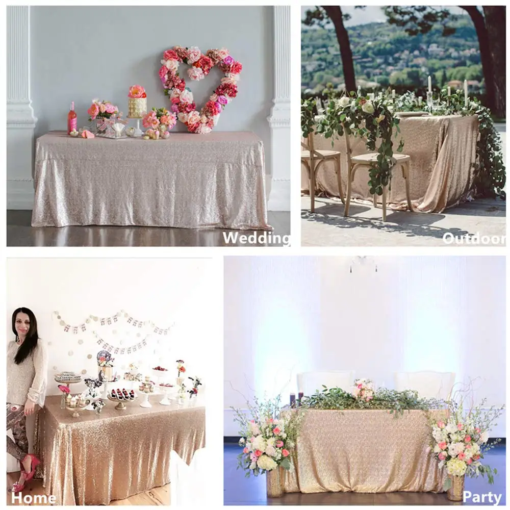 Переливающаяся ткань с белыми пайетками скатерть блестками для свадебного