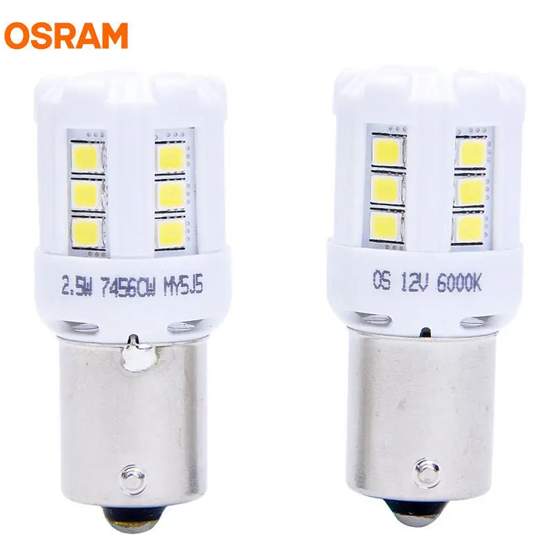OSRAM LED P21 7456CW P21W 12V 2 5 W Стандартная автомобильная противотуманная фара холодного