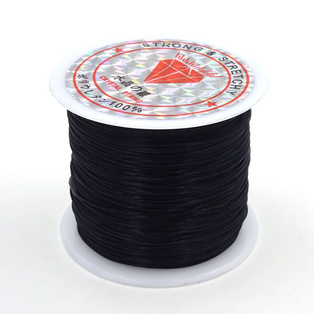 

1 roll 45m Black Red White Nylon Cord Thread for Beads Bracelet Jewelry Making Accessories