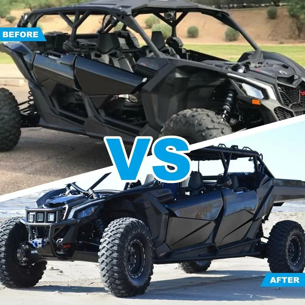 KEMIMOTO 4 шт. передние и задние нижние двери панели вставки работает для Can Am Maverick X3 Max- 715003751