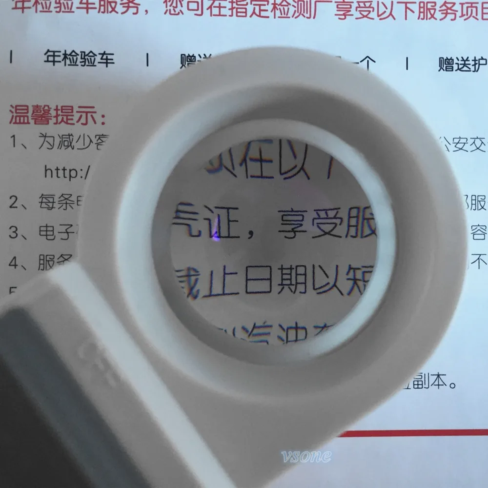 30 мм оптическая Портативная Лупа для чтения стекло с светодиодный светильник 12X