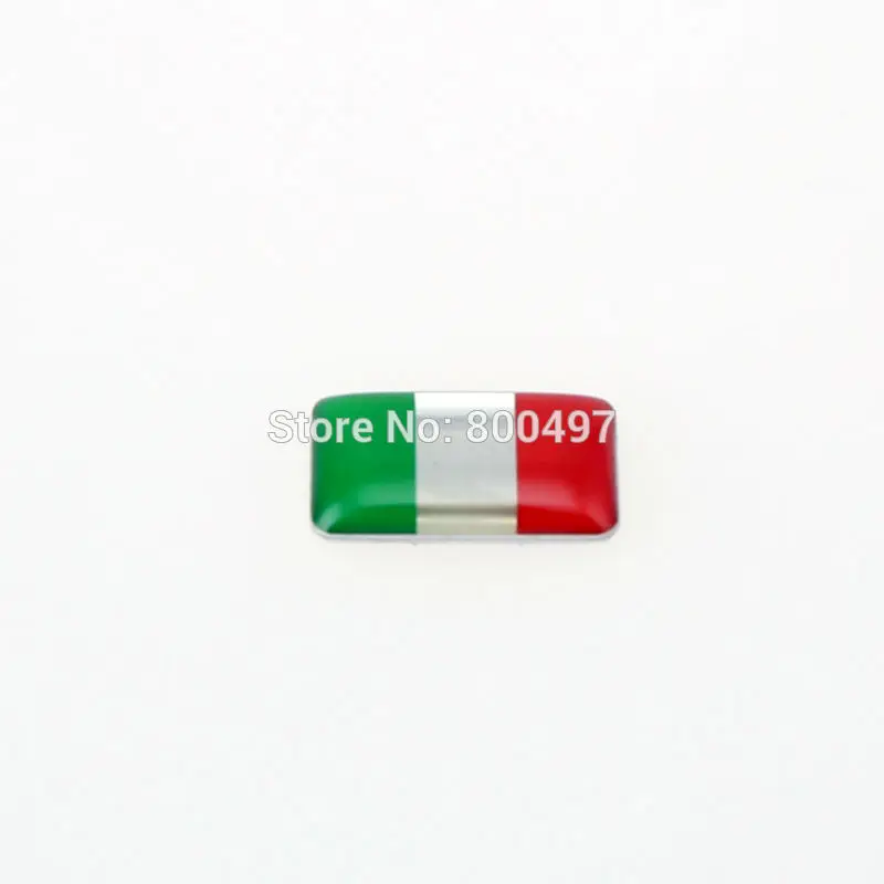 2 x Newest 3D Car Styling Aluminum Glue Decal Ca Metal Sticker Aluminium Custom Motor for Italy Flag | Автомобили и мотоциклы