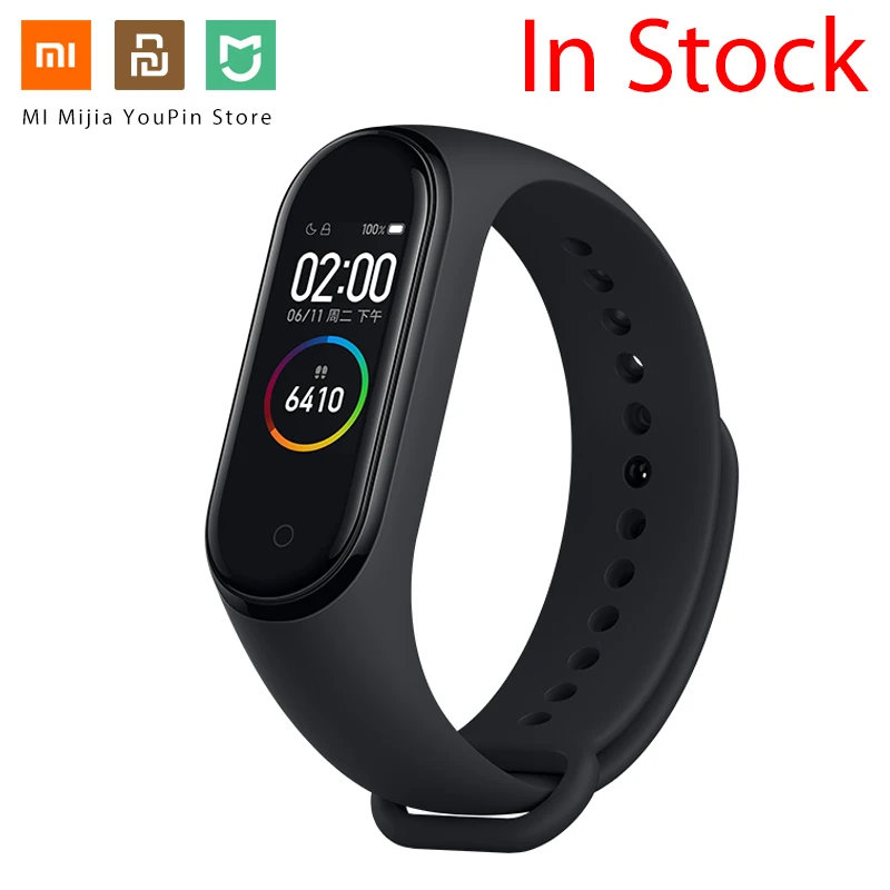 Xiaomi Mi Band 4 Original 2019 Newest Music Smart Miband Bracelet Heart Rate Fitness 135mAh Bluetooth 5.0 Color Screen | Электроника