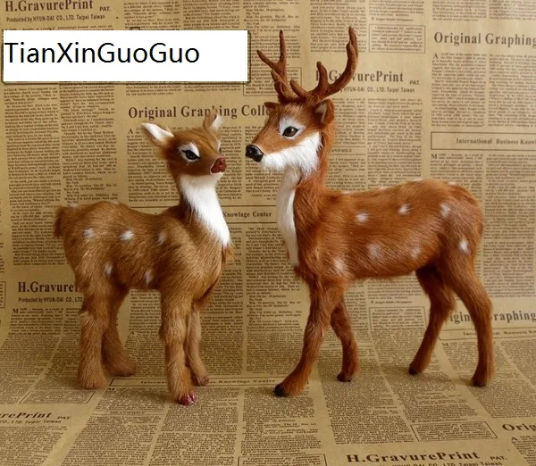 Sika deers/модель из полиэтилена и меха для мужчин женщин одна партия/2 шт. украшение