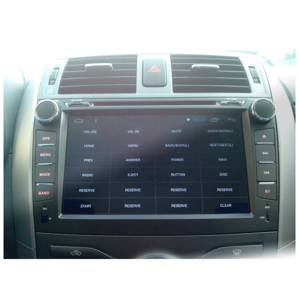 Android 8 01 автомобильный dvd плеер для Toyota corolla 2007 2008 2009 2010 2011 в тире 2 din 1024*600 Радио gps