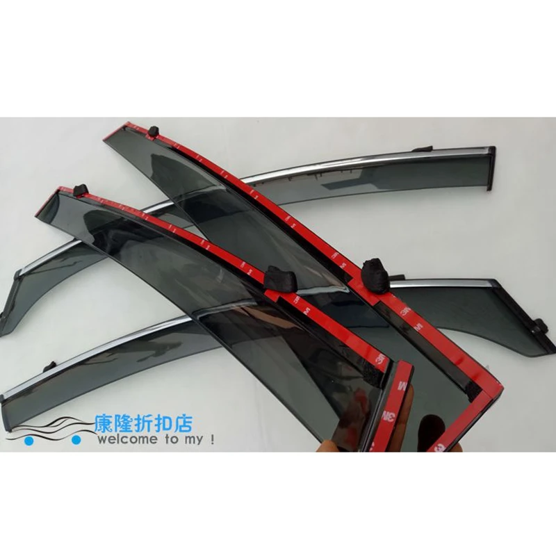 

Car Accessories For BUICK GL8 2011 2015 2017 Window Visor Covers Vent Shade Rain Sun Guard Deflector Awnings Shelters 4Pcs