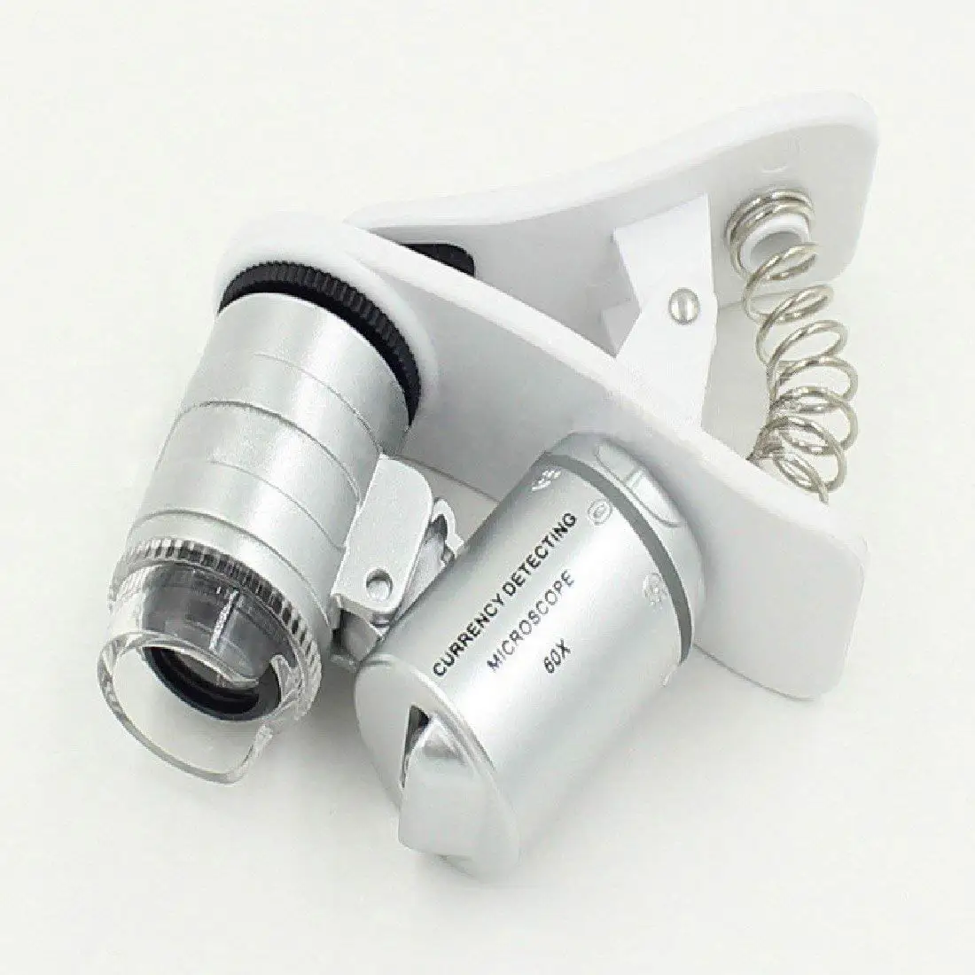 1Pcs Universal Magnifiers 3 adjustable LEDs Clip Phone Microscope Magnifier Micro Lens 60X Optical Zoom Telescope Magnifiers|Лупы| |
