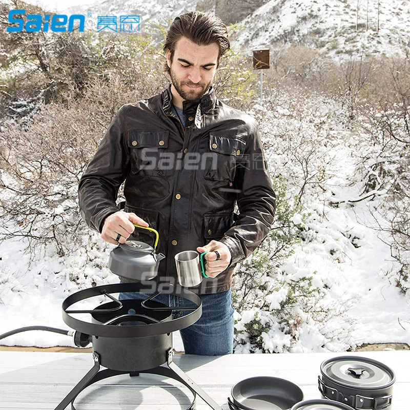 Набор кухонной посуды для кемпинга на 2 человек оборудование посуда