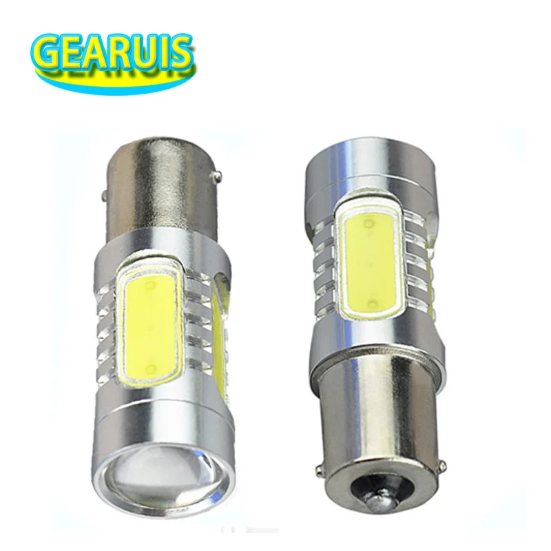 HK Post 50X 1156 BA15S P21W 7 5 w COB светодиодные фонари заднего хода Высокая мощность сигнал