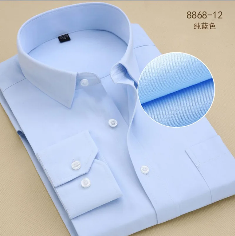 6XL 7XL 8XL 9XL 48 Мужская Рабочая Рубашка мужская рубашка с длинным рукавом больших размеров приталенная мужская деловая рубашка - Цвет: Серый