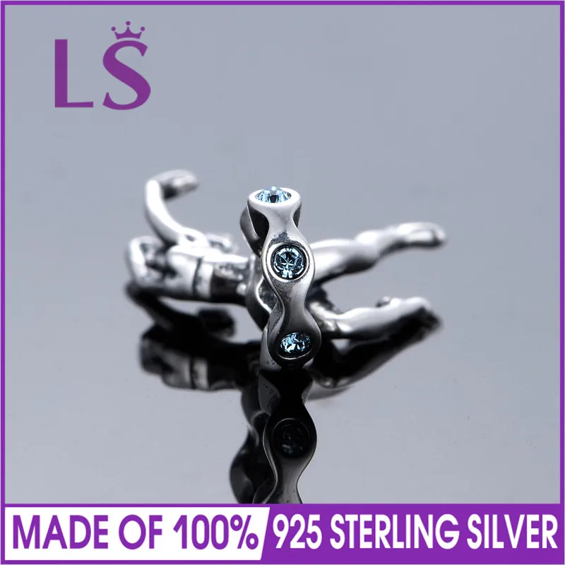 LS Fashion 925 Sterling Silver Sports Charms&ampBeads Fit Original Necklace Bracelet Pendant DIY Jewelry Making | Украшения и