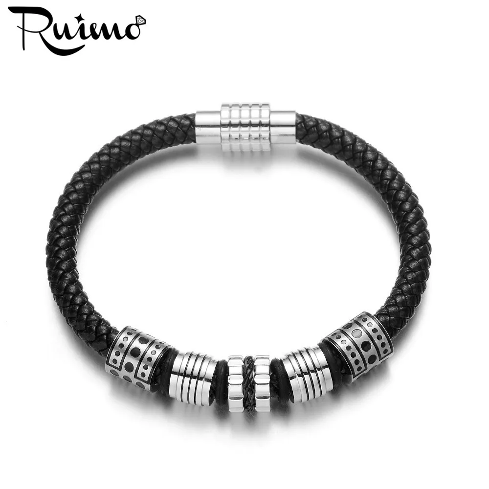 Мужской браслет RUIMO из нержавеющей стали 316L ювелирные изделия