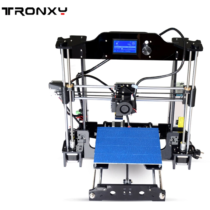 Tronxy X8 модель новейший 3d принтер 12864 ЖК-дисплей алюминиевый MK3 heatbed MK8 прямой экструдер DIY Полный комплект