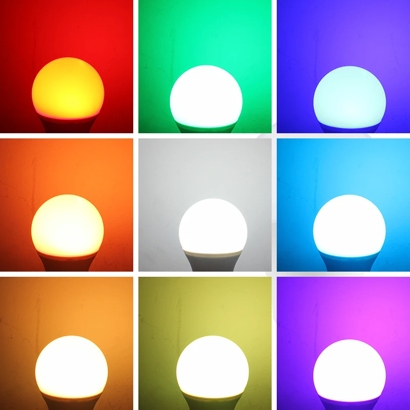 4 шт. E27 GU10 RGB Светодиодная лампа AC85 265V 5 Вт CRI80 + светодиодная точечная с