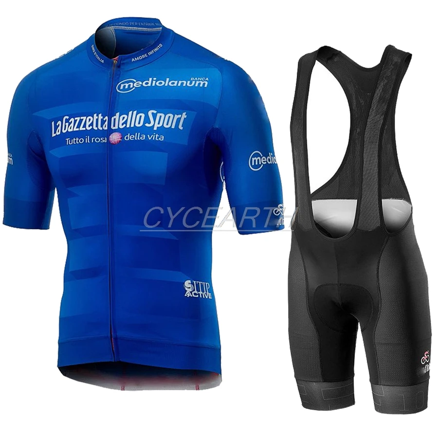 Pic Color Pro Team ITALIA Men Cycling Summer Jersey short sleeve Set bib shorts Breathable MTB racing maillot Wear Clothing ITALY - Цвет: Pic Color