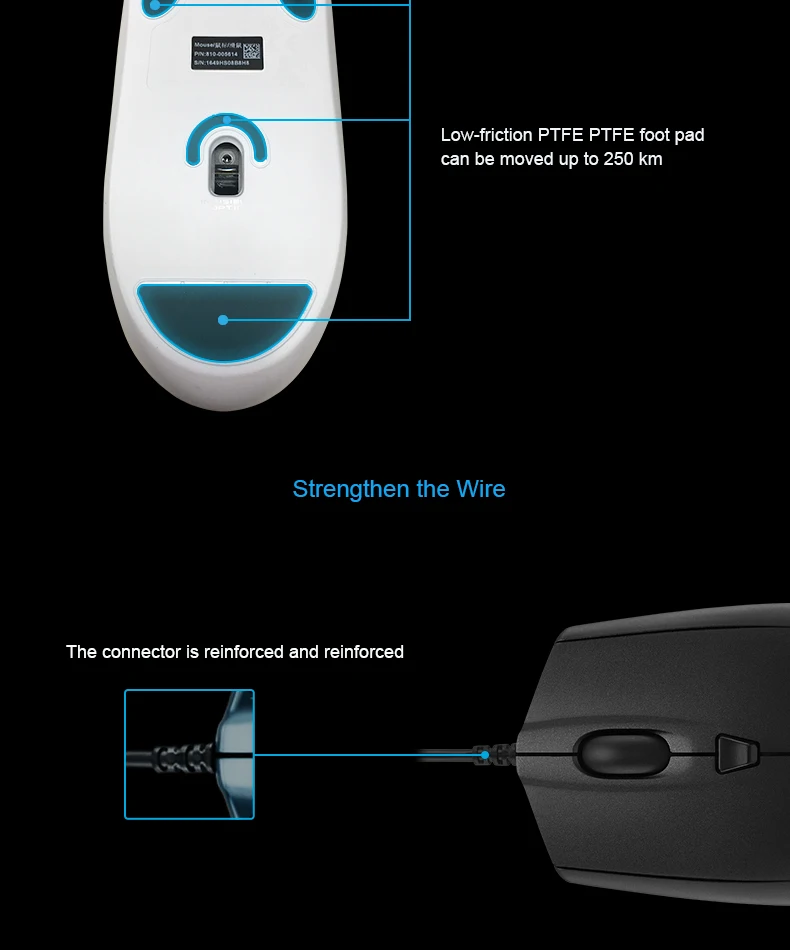 Проводная игровая мышь logitech G90 250-2500 dpi для ноутбука, ПК, геймера, Delta Zero, компьютерная мышь, мыши