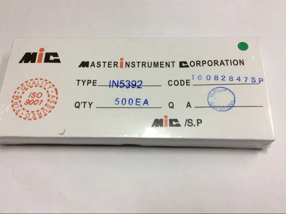 

Выпрямительный диод 1, 5 А, 500 В DO-15, 5392 шт./коробка