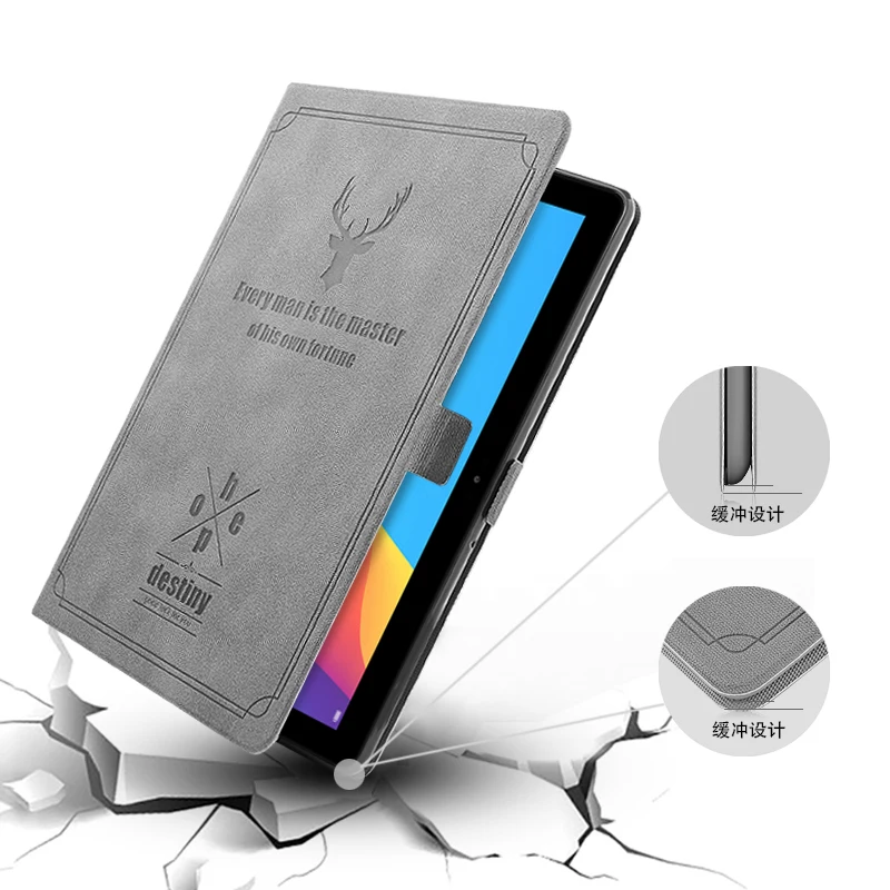 Магнитный чехол для Huawei MediaPad T5 10 AGS2-W09/L09/L03/W19 подставка-книжка из искусственной