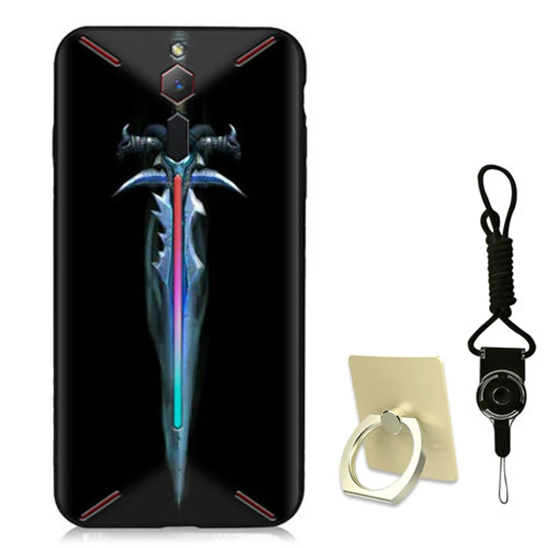 Для zte Nubia Red Magic mars Game Phone крутой мультяшный Мягкий силиконовый чехол для телефона Red Magic Mars cover Black boder для Nubia NX619J