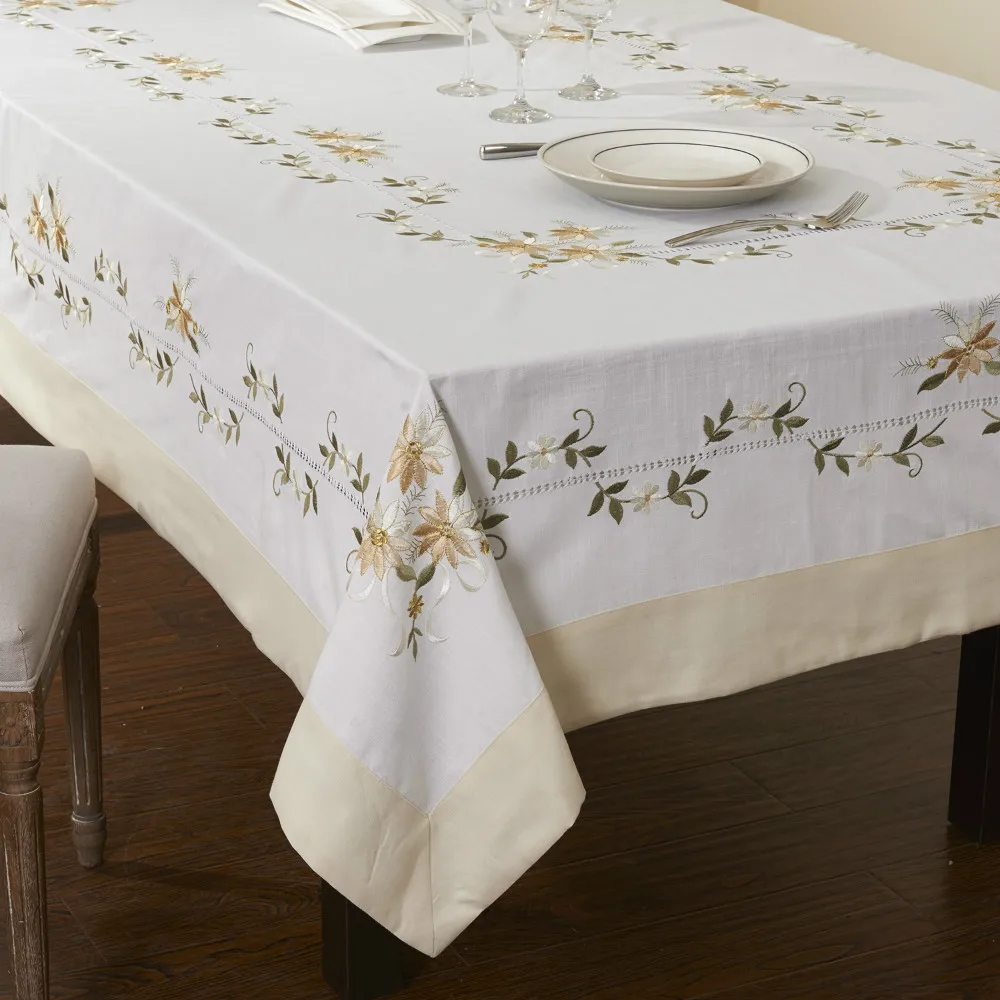 175x265 см Удлиненная вышивка Праздничная скатерть Большая Скатерть|table cloth|tablecloth