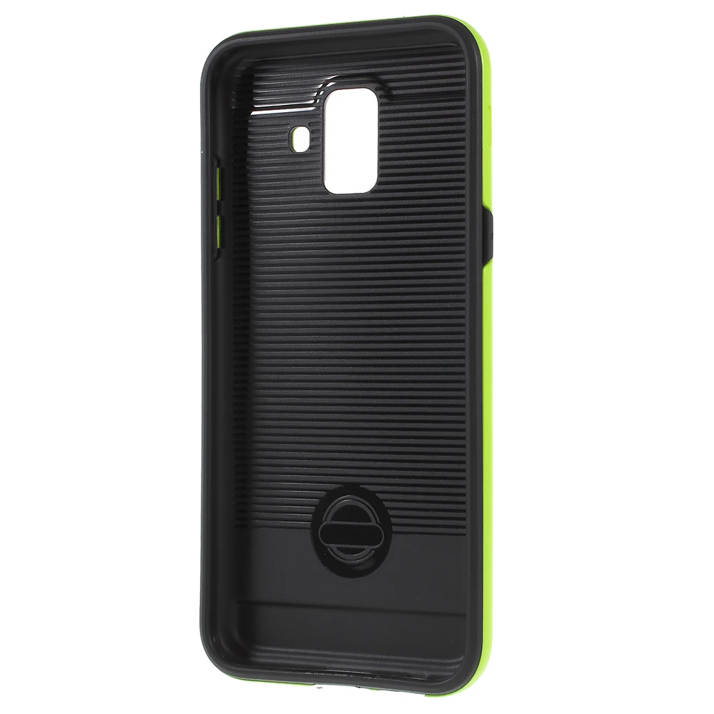 Dulcii Brushed PC + TPU Hybrid Case Accessory for Samsung Galaxy A6 (2018) - Green |