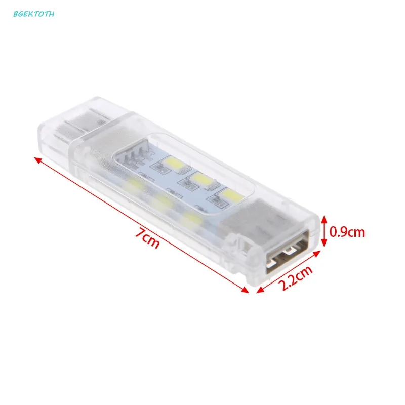 Портативный мини USB светодиодный Ночной светильник походная лампа двухсторонний