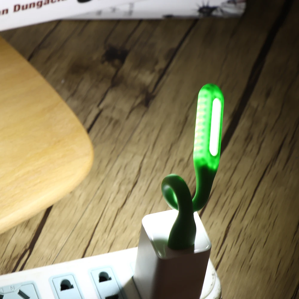 1 шт. гибкий мини USB светодиодный светильник лампа для чтения для компьютера ноутбук яркие аксессуары для ноутбуков