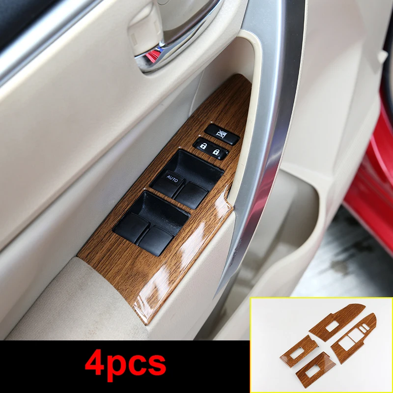 

4 шт. для TOYOTA Corolla 2014-2018 оконная Кнопка подъемная декоративная рамка