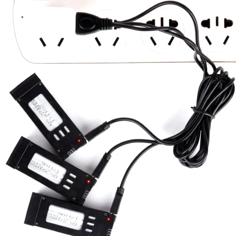 Для Eachine E58 JY019 1 Дрон Батарея комбинированное зарядное устройство с 3,7 V 500 MAH литий-полимерный Батарея USB Кабель-адаптер для JY019 Дрон запасные Запчасти