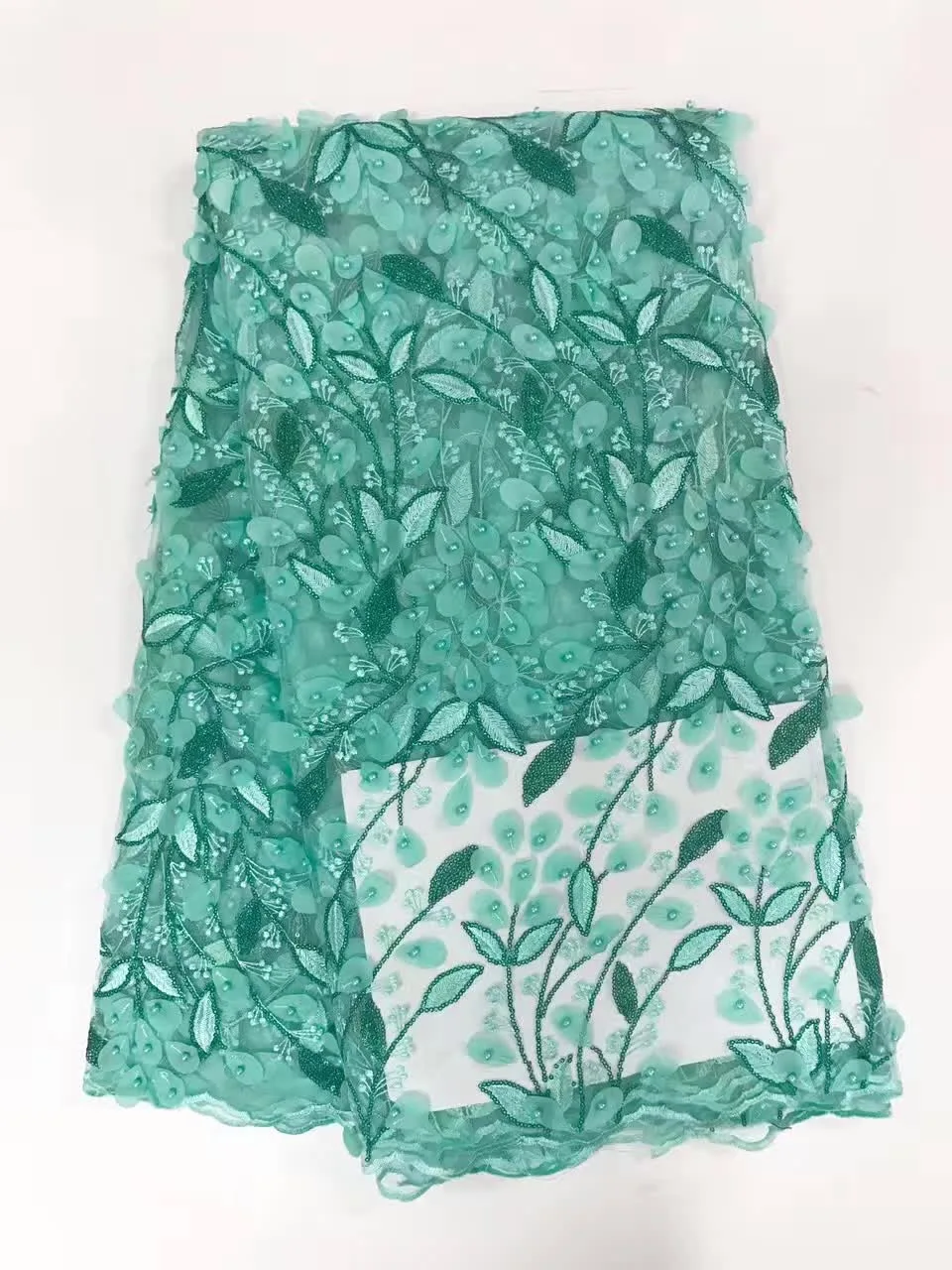 

French Net Lace Fabric 2017 Latest African Lace Fabric With Embroidery Mesh Tulle Lace Fabric High quality Nigerian Lace Fabric