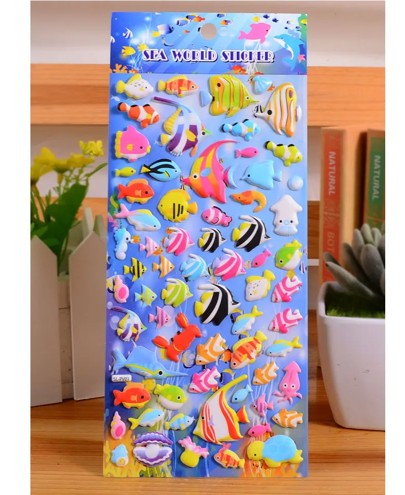 40 50 шт./лист 3D наклейки в виде животных|cute puffy stickers|puffy stickersbubble stickers |