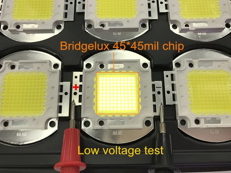Bridgelux 45* 45mil 30w50w70w80w100w светодиодные лампы 130lm/w проекционный светильник прожектор DC30-33v CRI> 75 светодиодный светильник