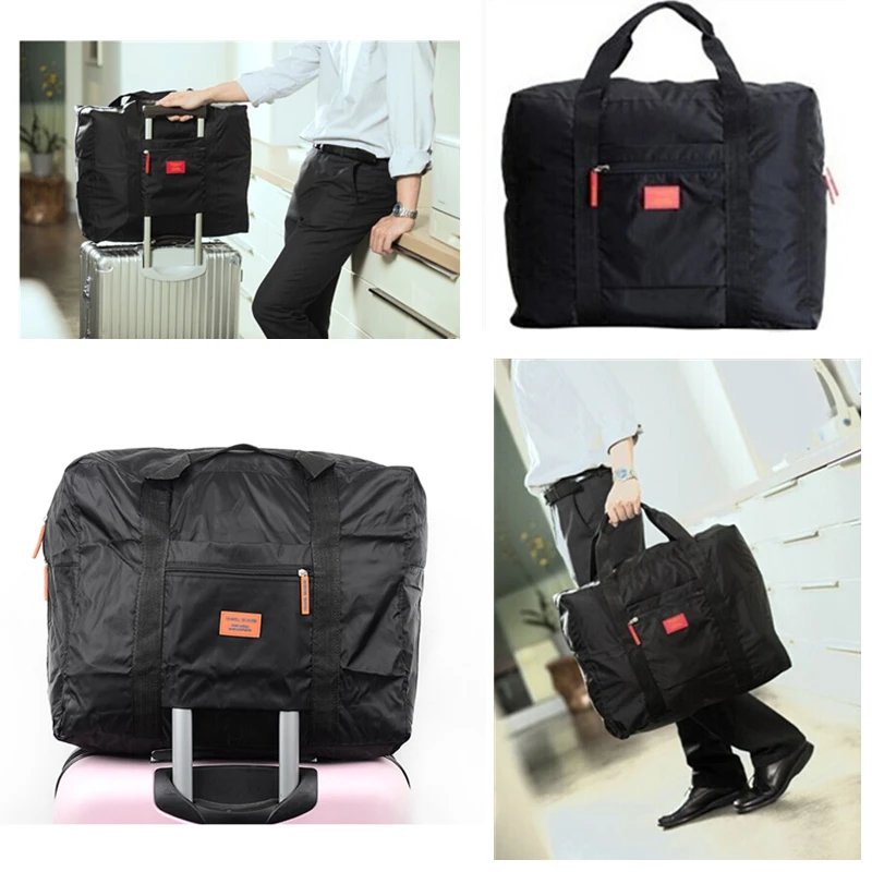 Вместительная сумка женская нейлоновая складная водонепроницаемая