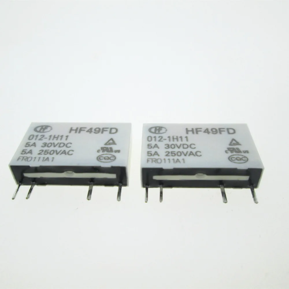 Горячая Новинка 12V реле HF49FD 012 1H11 JZC 49F 5A 12vdc DC12V 250VAC 30VDC DIP4|relay 5a|12v 5a relay12vdc relay |