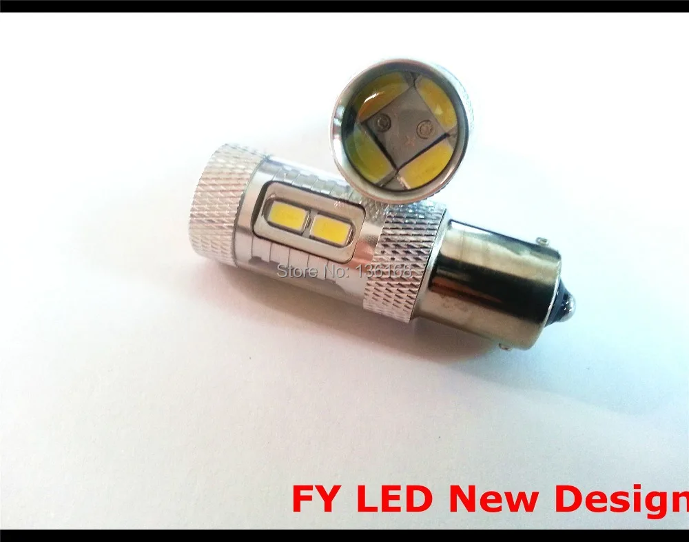 Бесплатная доставка 2 LAMPADINE 12 светодиодный SMD 5630 BA15S 1156 P21W BIANCO 6000K 7506 указатель