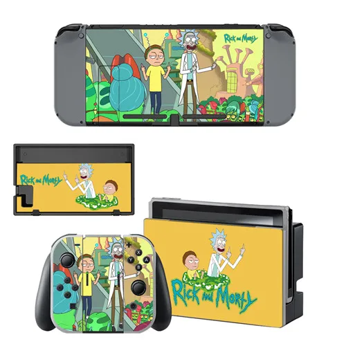 YSNS1495 Виниловая наклейка Rick and Morty для виниловой наклейки doswitch для консоли Nintend Switch NS и контроллера Joy-Con - Цвет: YSNS1495